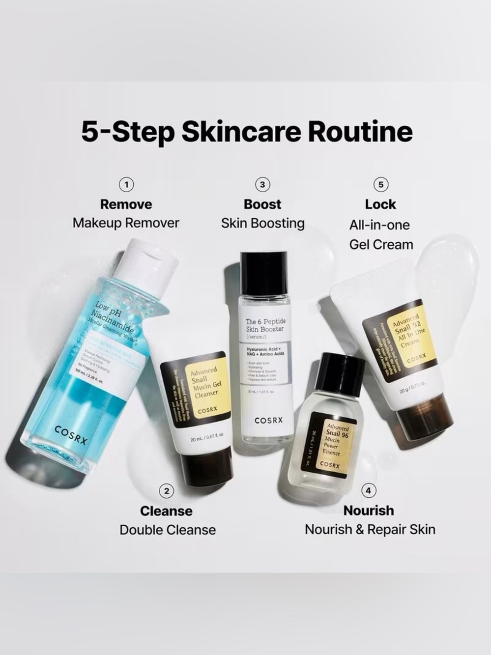 COSRX The Viral PrepPair Kit 5-piece Skincare Set